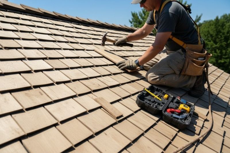 Wood Shake Roof Replacement